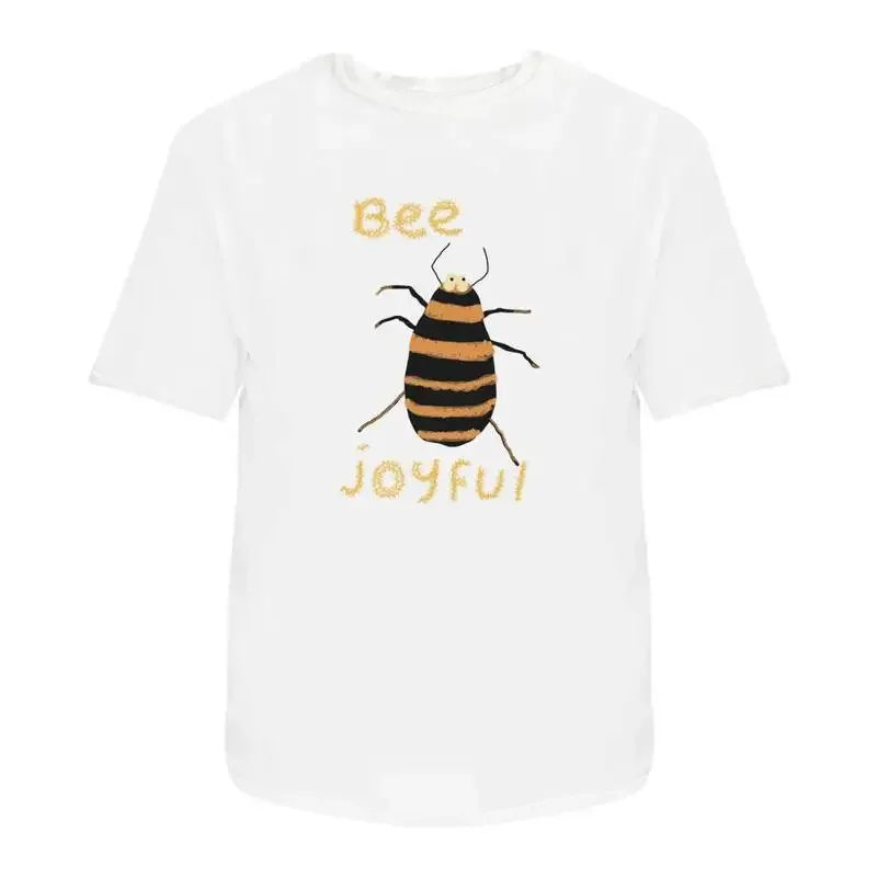 Be Buzzing A Joyful Message' Cotton T Shirt Ta047447