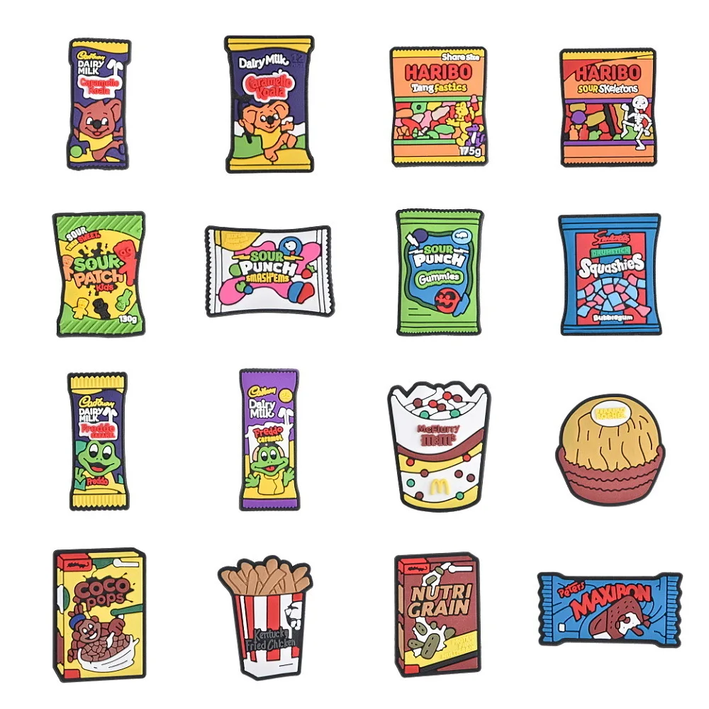 Snoep Schoen Charmes Voor Kinderen Jongens Meisjes Cartoon Snacks Voedsel Cookie Schoen Decoratie Gesp Chocolade Charme Voor Sandalen Party Favor