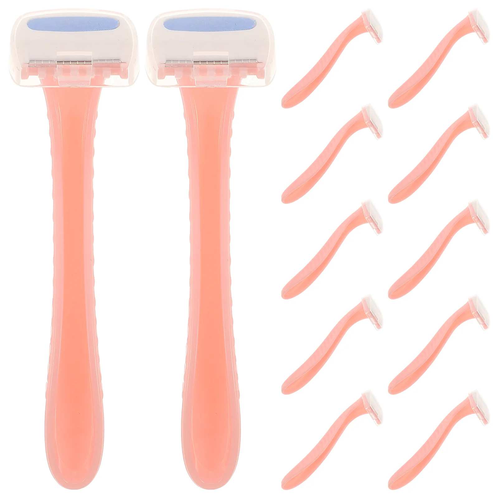 Barbeador descartável para barbear, Navalhas femininas, Aparador facial, Dispositivo de remoção de pêlos, Máquina de remoção indolor, Miss plástica, 12 pcs