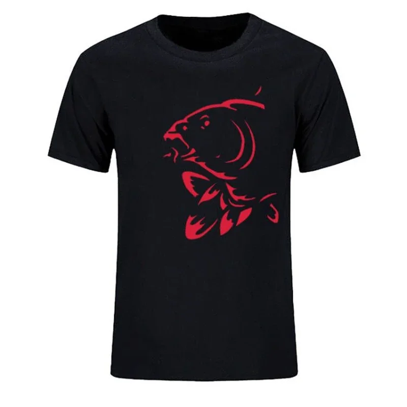 Funny carp sports T shirt men\'s summer fishing fisherman sports shirt men\'s leisure Harajuku O collar men\'s 3D t shirt clothing