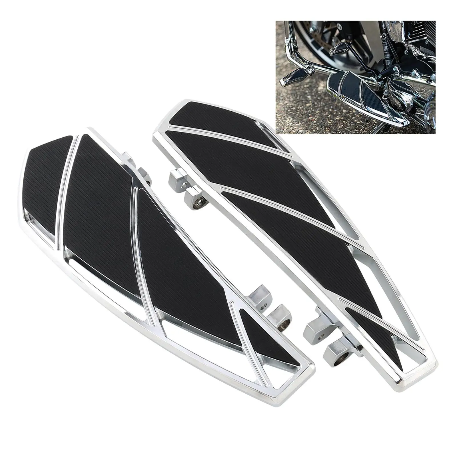 Motorcycle Front Driver Foot Peg Pedal Non-slip Footrest Pedal Mount Rider Front Foot Rest Motorcycle Replacement Accessories