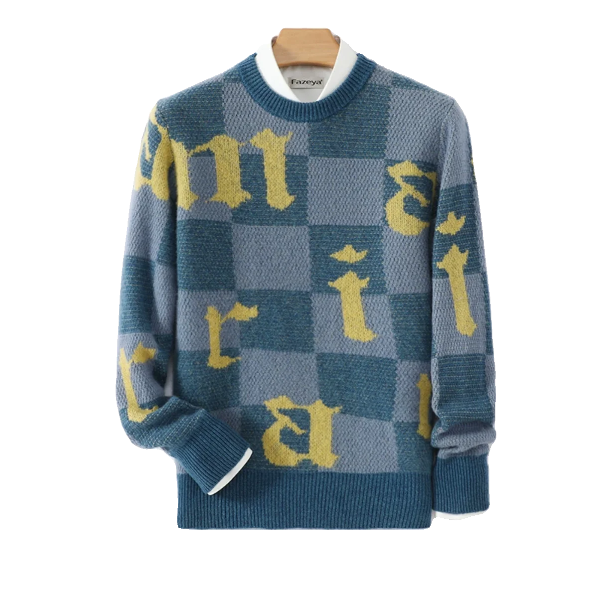 

Autumn and winter new 100% pure cashmere sweater men's crew neck loose sweater business casual wool sweater knitted sweater