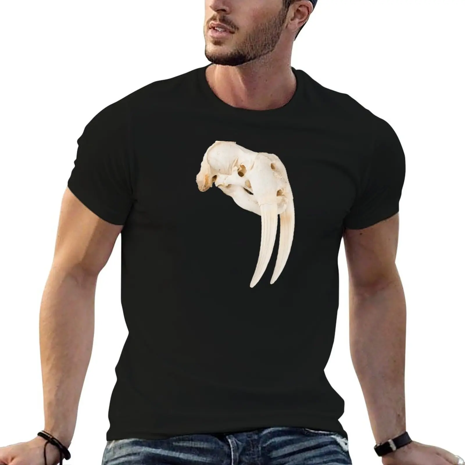 

Taxidermy Walrus Skull T-Shirt t shirts for man pack cotton anime tshirt T-Shirt