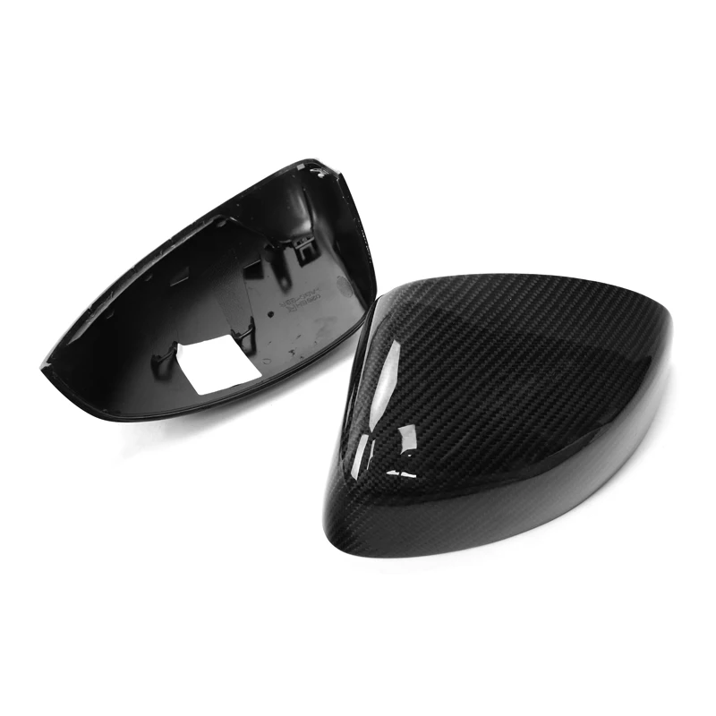 High Quality PU Protect Carbon Fiber Mirror Cover 1:1 Replacement for Audi A1 S1 2014-2018 Side Mirror Without Lane Assist