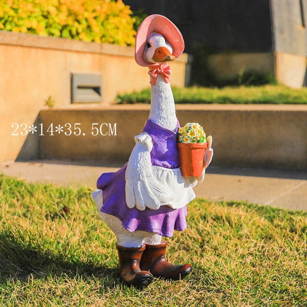 

Handcrafted Statue Animal Figurine Charming Garden Statue Colorful Garden Accent Handcrafted Garden Statues For Garden Decor