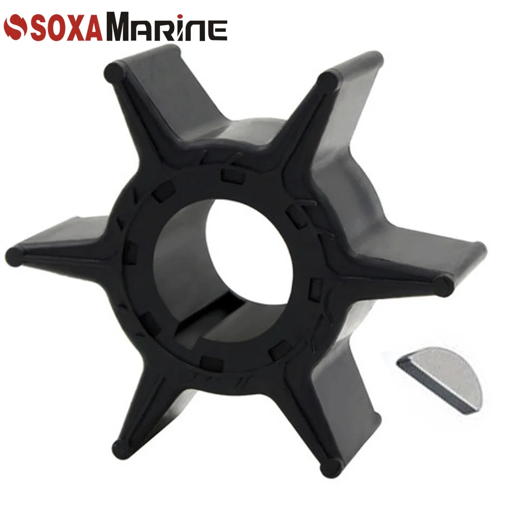 500385 Water Pump Impeller with Key for Yamaha Outboard Motor 6H4-44352-01 6H4-44352-00