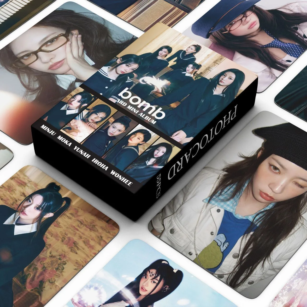 55 قطعة من بطاقات صور قنبلة ILLIT Billyeoon Goyangi (Do the Dance) Kpop ألبوم Lomo القابل للجمع بطاقات صغيرة لمجموعة المعجبين