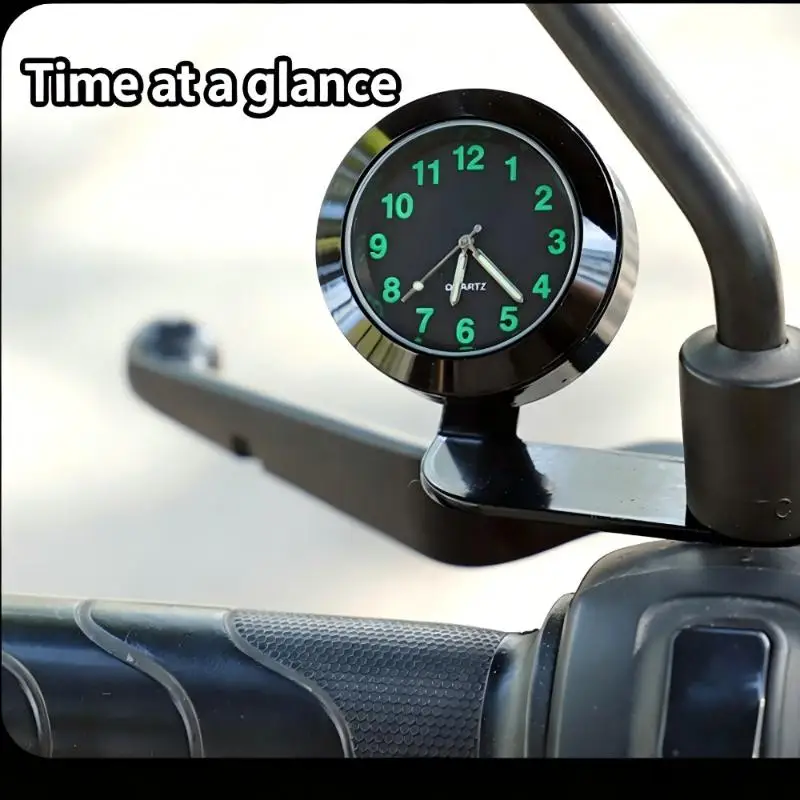 Illuminated Electric Bicycle Clock Sunlight Readable Glowing Display Waterproof for Motorcycles Outdoor Riding