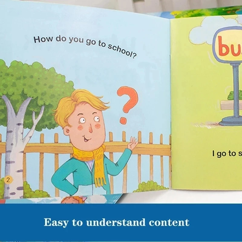 60 libri/set inglese per bambini libro illustrato per l'apprendimento precoce libro di fiabe illuminismo cognitivo Tale libro di storie della buonanotte