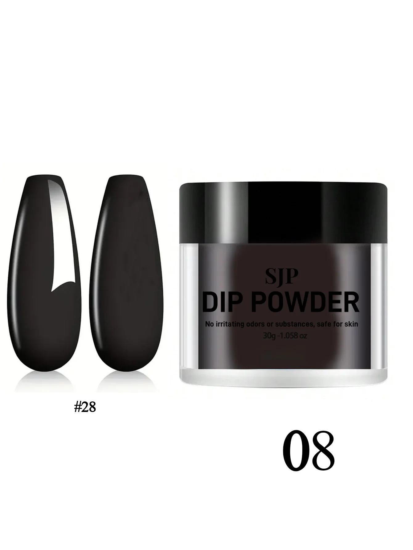 Poudre acrylique pour trempage des ongles 30G, pour manucure française, poudre de trempage de couleur, adaptée au bricolage de Salon de manucure à domicile, longue durée