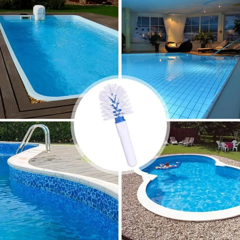 Marchepied et coin de piscine brosse de livres, brosse de piscine professionnelle, frotter facilement, balayer, nettoyer les piscines