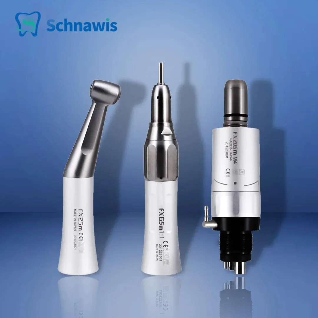 FX25 FX65 Dental 1:1 Direct Drive Contra Angle Low Speed Handpiece Mini Head Dentistry Against Contra Angle Polishing Tools