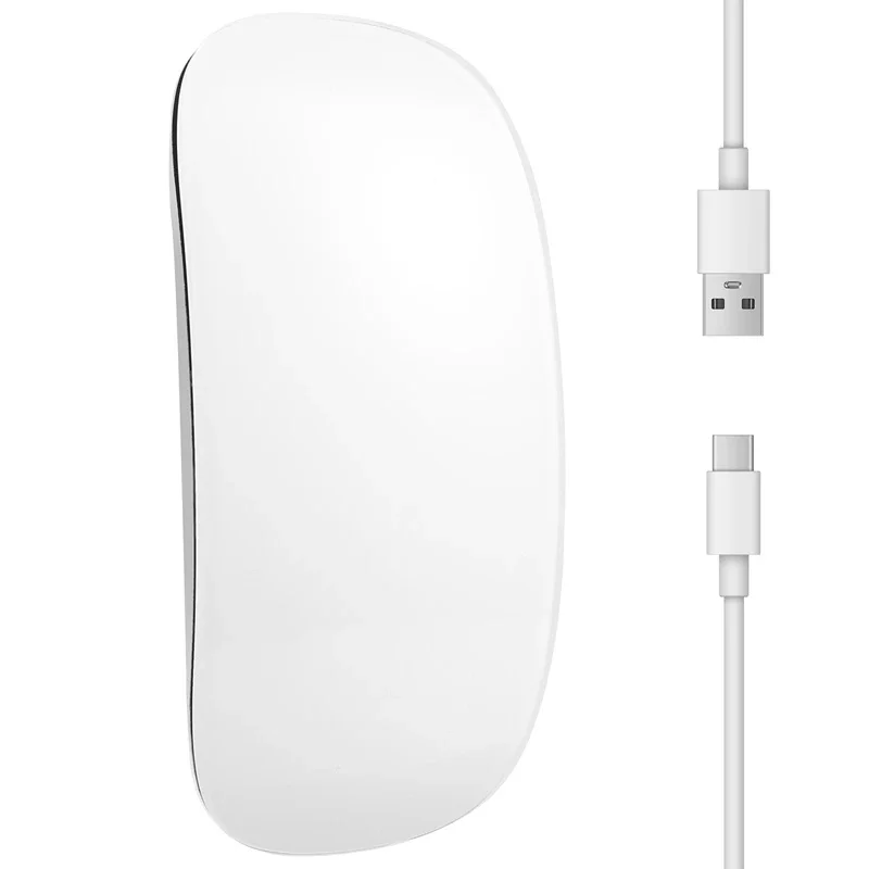 Bluetooth Wireless Magic Mouse Silent Rechargeable Computer Mouse Slim Ergonomic PC Mice For Apple