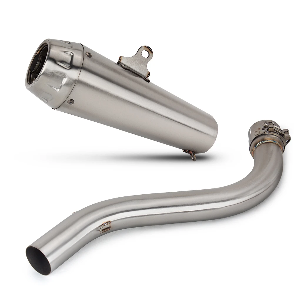 For Benelli 752 S 752S Motorcycle Exhaust Full Stainless Modify Slip on Line Middle Link Pipe Connect Arro Escape Moto Muffler