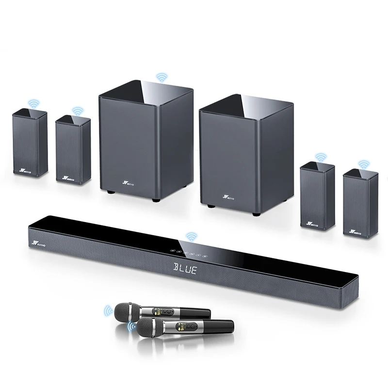 JY AUDIO A18 TV Soundbar with 5.2.4 Dolby Atmos Home Theater System Wireless Surround for 