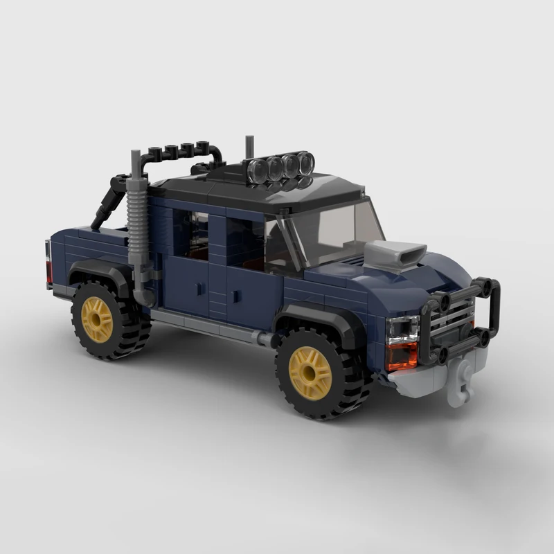 Urban Transportation Series Off-Road Pickup Truck Model Building Blocks Expert Education Bricks Puzzel Toys For Children Adults