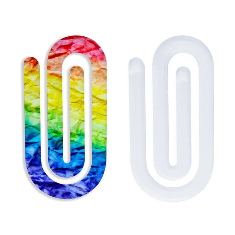 Sublimation Blank Acrylic Paper Clip Office Desktop Decoration Notebook File Clip For DIY Heat Transfer Print