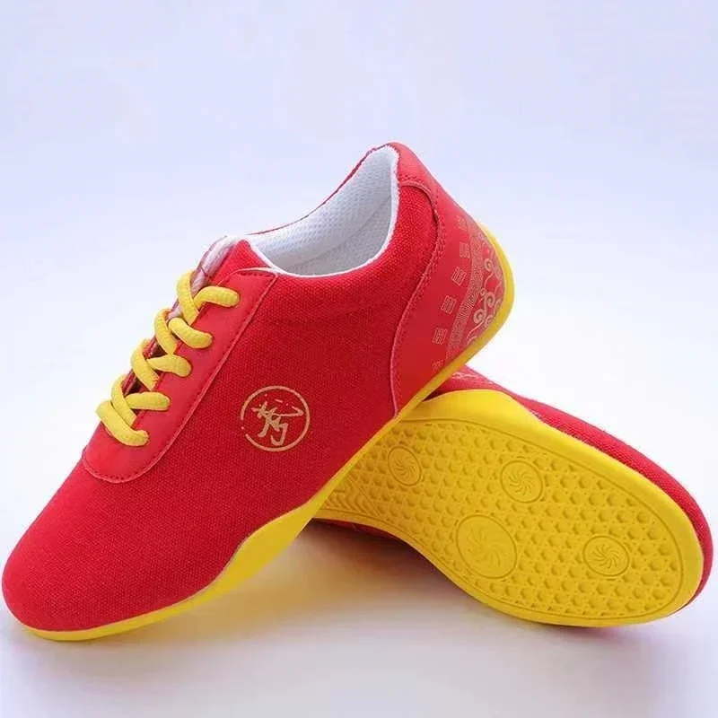 Canvas Kung Fu Shoes Martial Arts Tai Chi Taekwondo Wu Shu Karate Sport Shoe Couple Sneakers Adult Shoes Large Size image 6