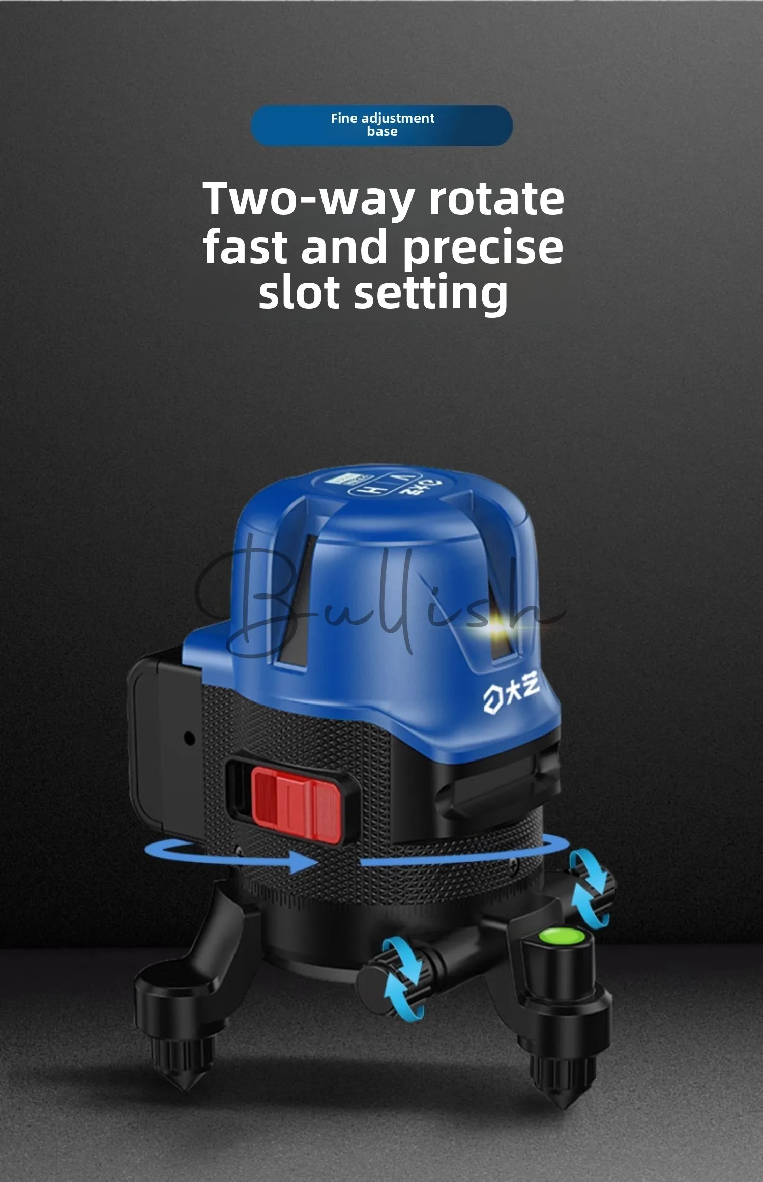 Level meter line, fine line, high-precision green laser automatic leveling line projector