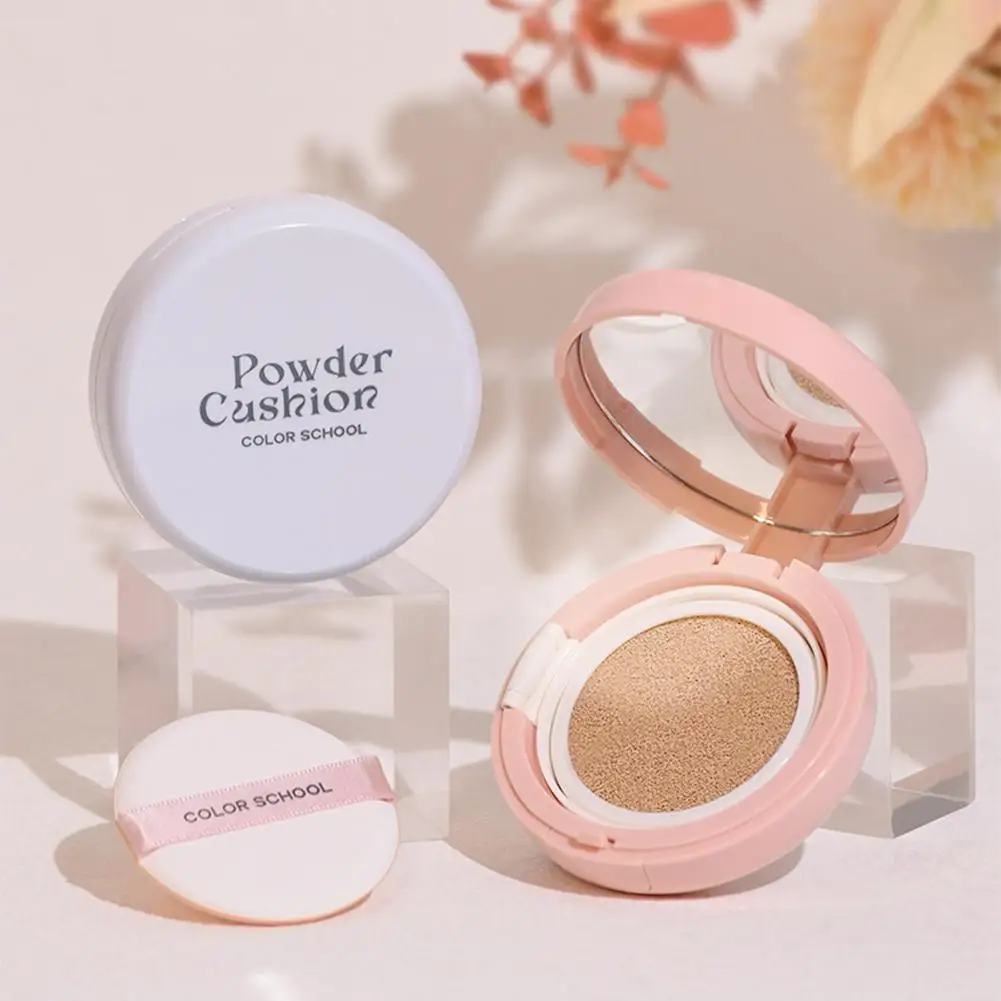 BB Cream Air Cushion Fuller Coverage Waterproof Long-lasting 2 Compact Colors Face Foundation Concealer Cushion Makeup N9X7