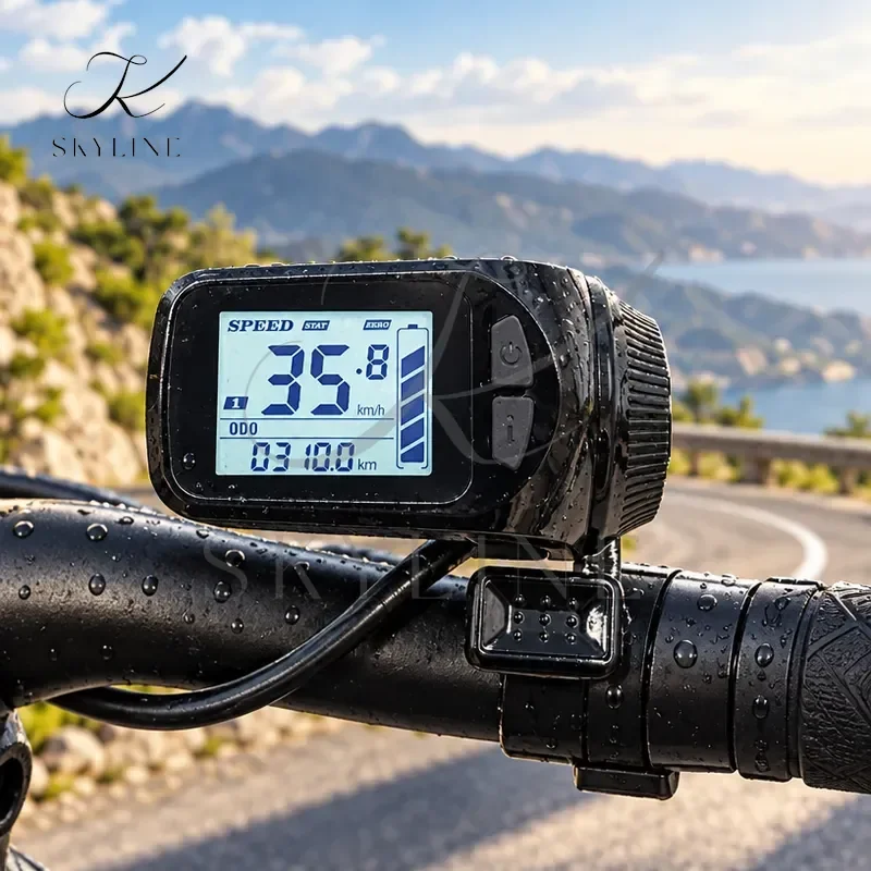 24V 36V 48V 52V 60V S886 6pin Ebike LCD Display Panel Thumb Throttle For Electric Bicycles E Scooter