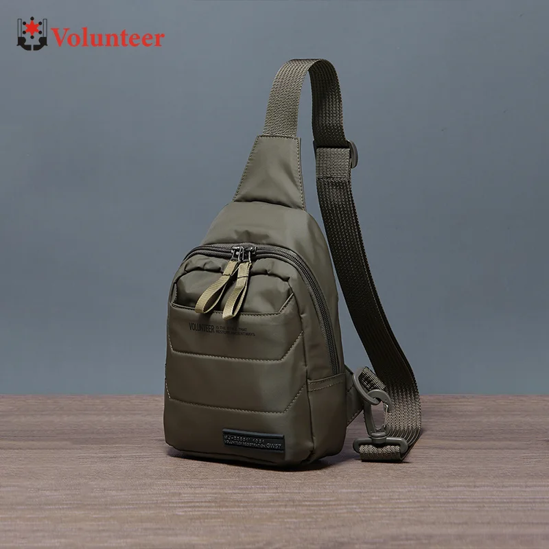 

Volunteer Crossbody Bags for Men 2025 New Commuter All-match Light Weight Solid High Quality Waterproof Shoulder Bag 1713-11