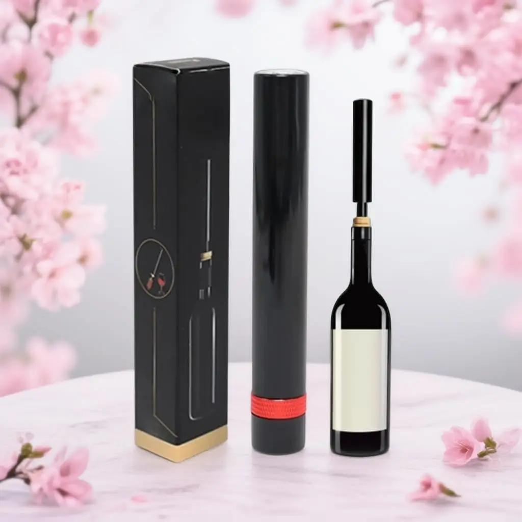 

Portable Pocket Air Pressure Pump Wine Bottle Opener - Needle Type Corkscrew for Easy Opening, Travel Essential for Home