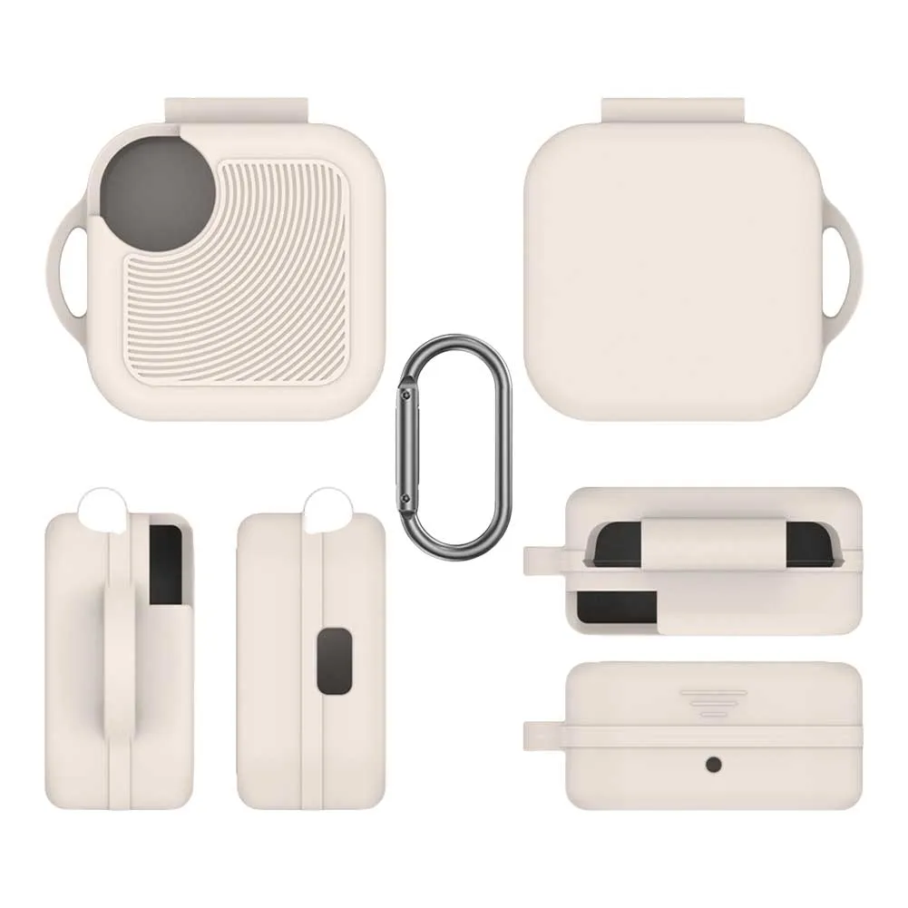 Silicone Earbuds Case com Mosquetão, Fones de ouvido Case, à prova de choque, proteções completas, Habitação para CMF, Tudo Buds Pro 2