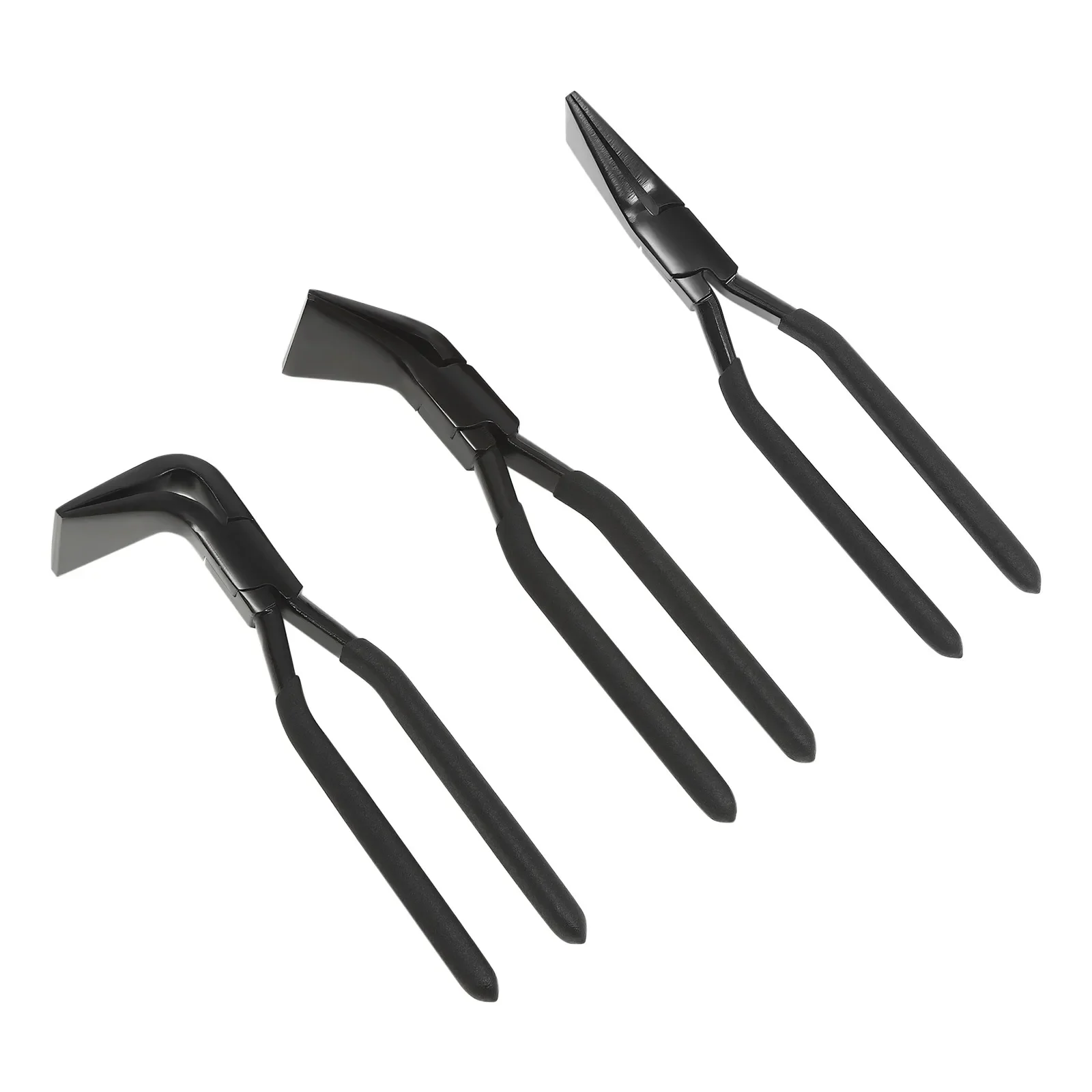 3Pcs Metal Bending Pliers Set, Straight & 45° & 90° Hand Seamers Sheet Metal Tools for Bending & Flattening Sheet Metal