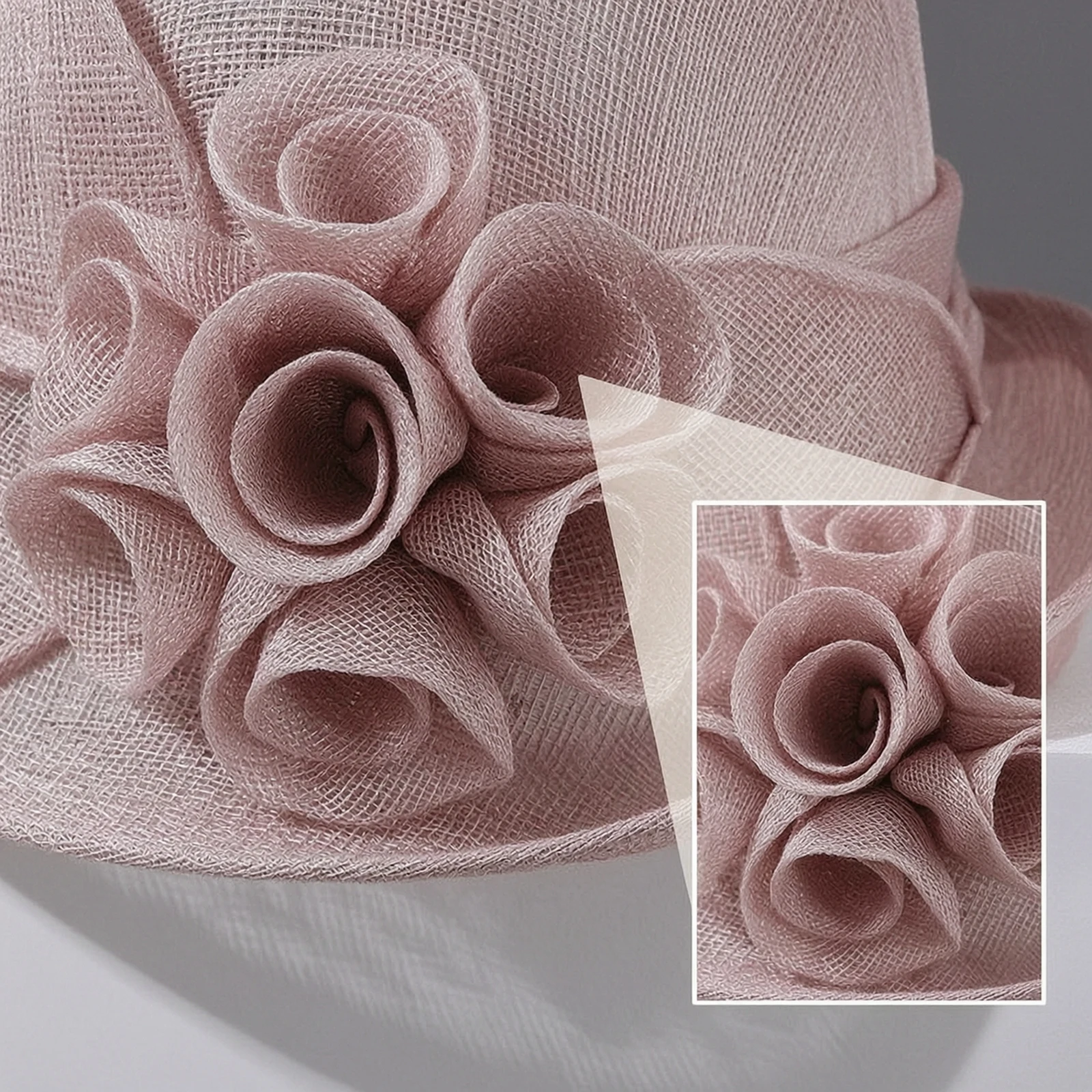 Hemp Hat Woven Gauze Hat Headwear See-Through Comfortable for Women, Summer, Garden Parties