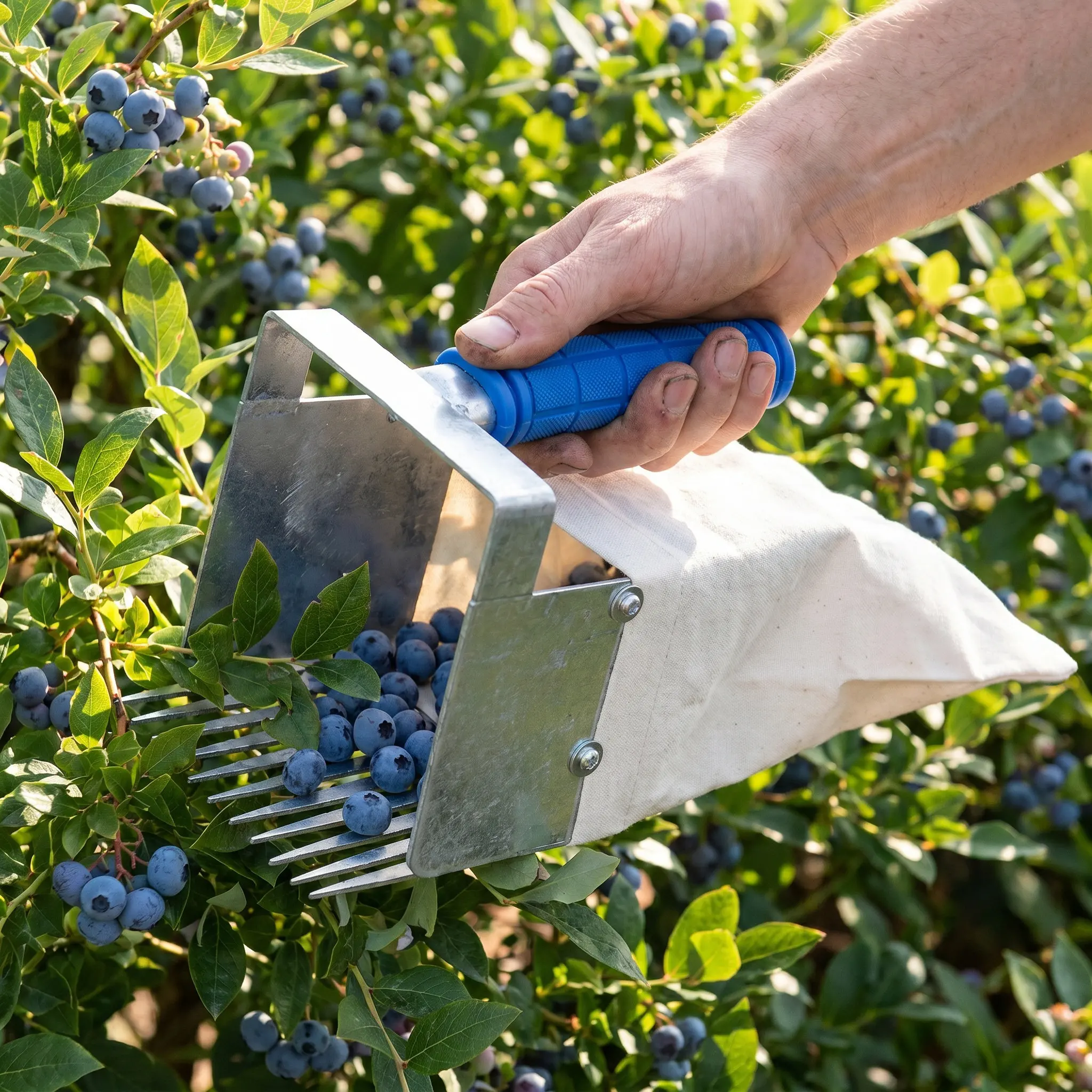 Berry Picker Blueberry Rake Lightweight Portable Fruit Picking Tool Garden Supplies Berry Collector for Small Fruits