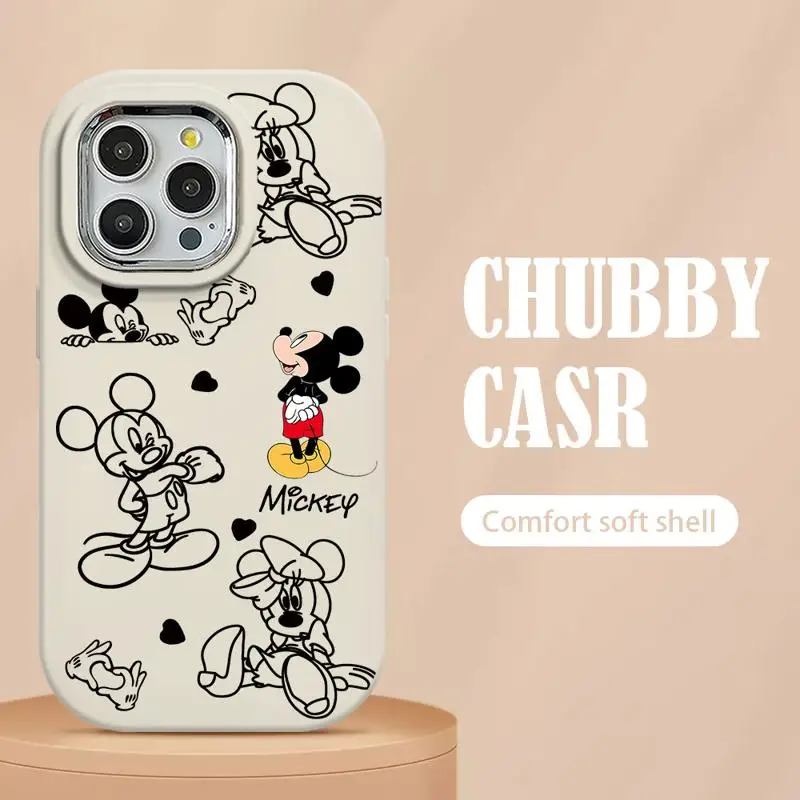 Disney Mickey Minnie Mouse Cover Phone Case for Xiaomi Redmi Note 12 Pro 13 10 Pro 9s 9 11 Pro Plus 5G 13Pro Silicone Soft