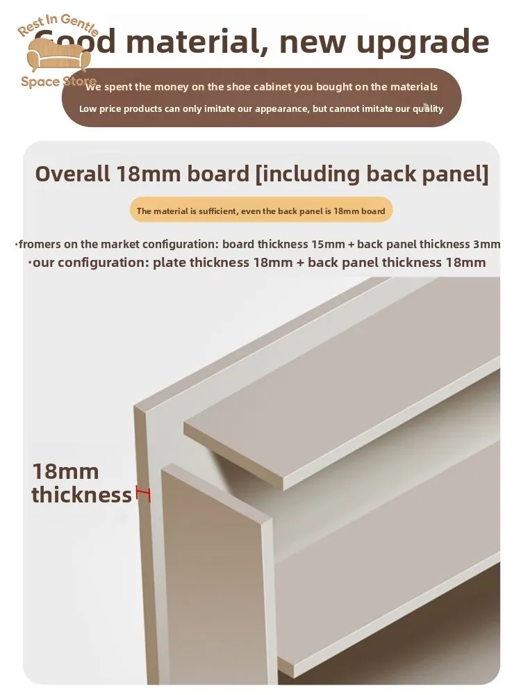 Ultra-thin household door entry against the wall, shoe cabinet, coat rack integrated door, extremely narrow tipping bucket