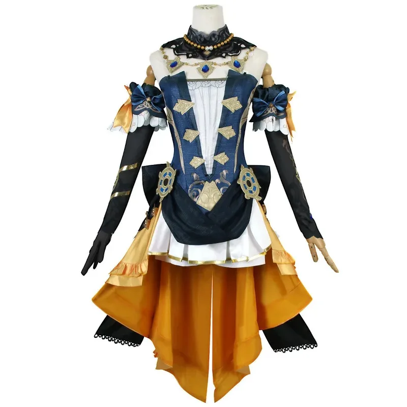 

Navia cosplay costume Genshin Impact carnival uniform wig anime Halloween costumes for women game figures 2,c'4,h.