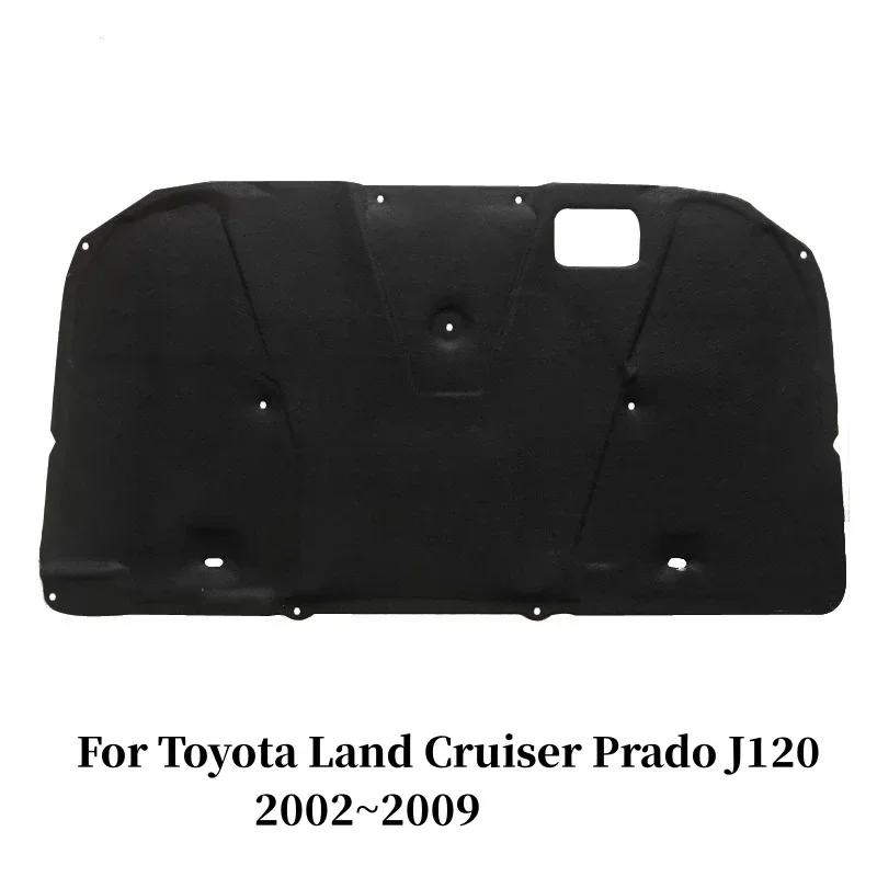 For Toyota Land Cruiser Prado 120 J120 2003~2009 Car Engine Hood Sound Pads Front Heat Insulation Cotton Fireproofs Accessories
