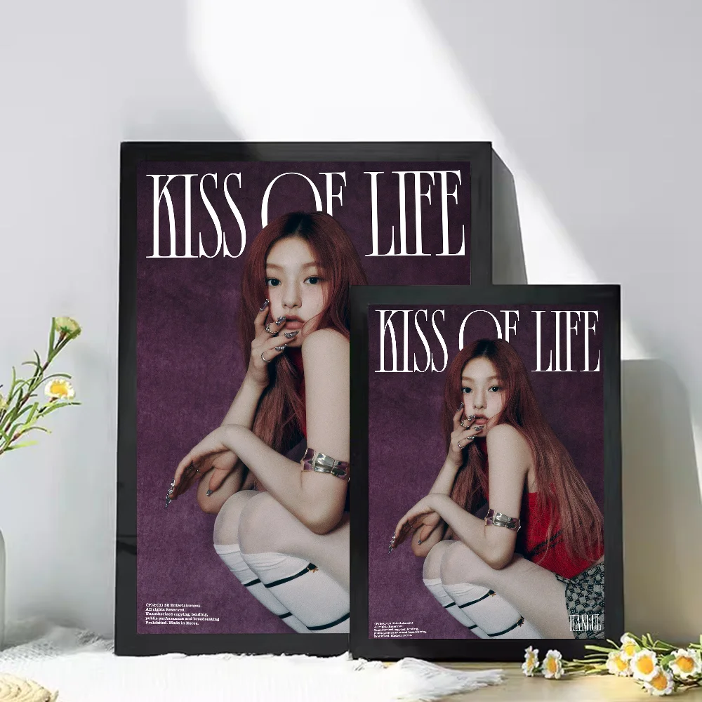 Kpop Girl Group Kiss Of Life Vintage Posters Sticky Vintage Room Home Bar Cafe Decor Kawaii Room Decor