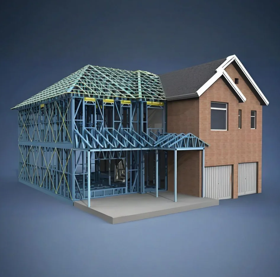 Custom Factory Workshop G550 Steel Frame Kit Metal Structured Column Beams Garage Price Per Ton