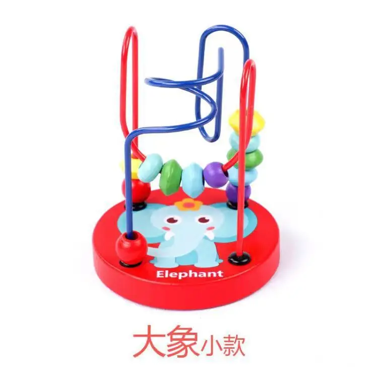 Maze Toy Bead para crianças, bebê de madeira, jogo colorido Roller Coaster, brinquedo educativo, ábaco para crianças, brinquedos sensoriais Montessori