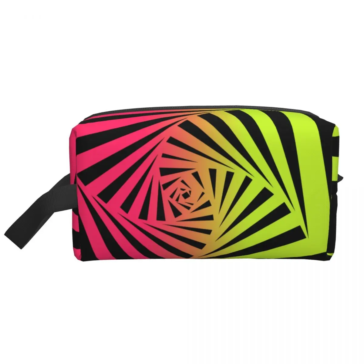 Custom Vision Gator Swirl Travel Cosmetic Bag for Women Toiletry Makeup Organizer Ladies Beauty Storage Dopp Kit
