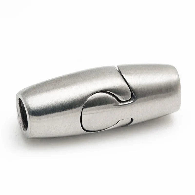 5PCS Stainless Steel Magnetic Clasp 4/5/6/8mm Hole Round Leather Cord Clasps Connector For DIY Jewelry Making Bracelet Necklace