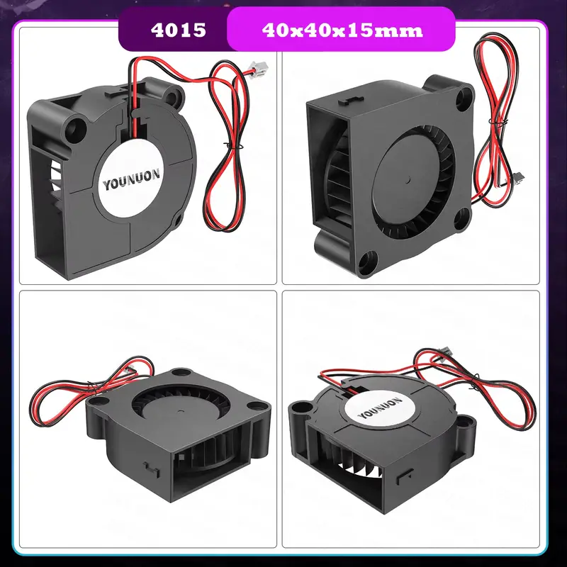 4010 12025 8010 30mm dc 5V 12V 24V Cooling Fan Brushless Motor Case 40MM 50MM 60MM 70MM 80MM 90MM 120MM for 3D print 2PIN - Image 7