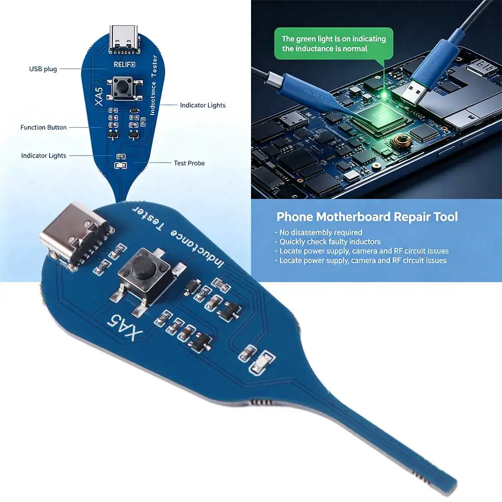 High Precision Motherboard Coil Tester Strong Stability Quick Investigation Inductor Detector Professional