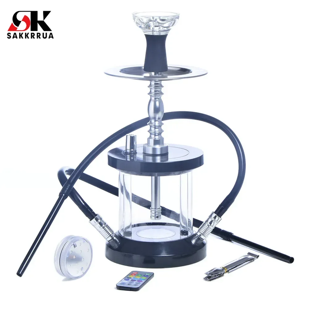 

Double Hose Glass Hookah Shisha Pipe, Narguile Shisha, Arabic Hookah Shisha Accessory, 1 Set