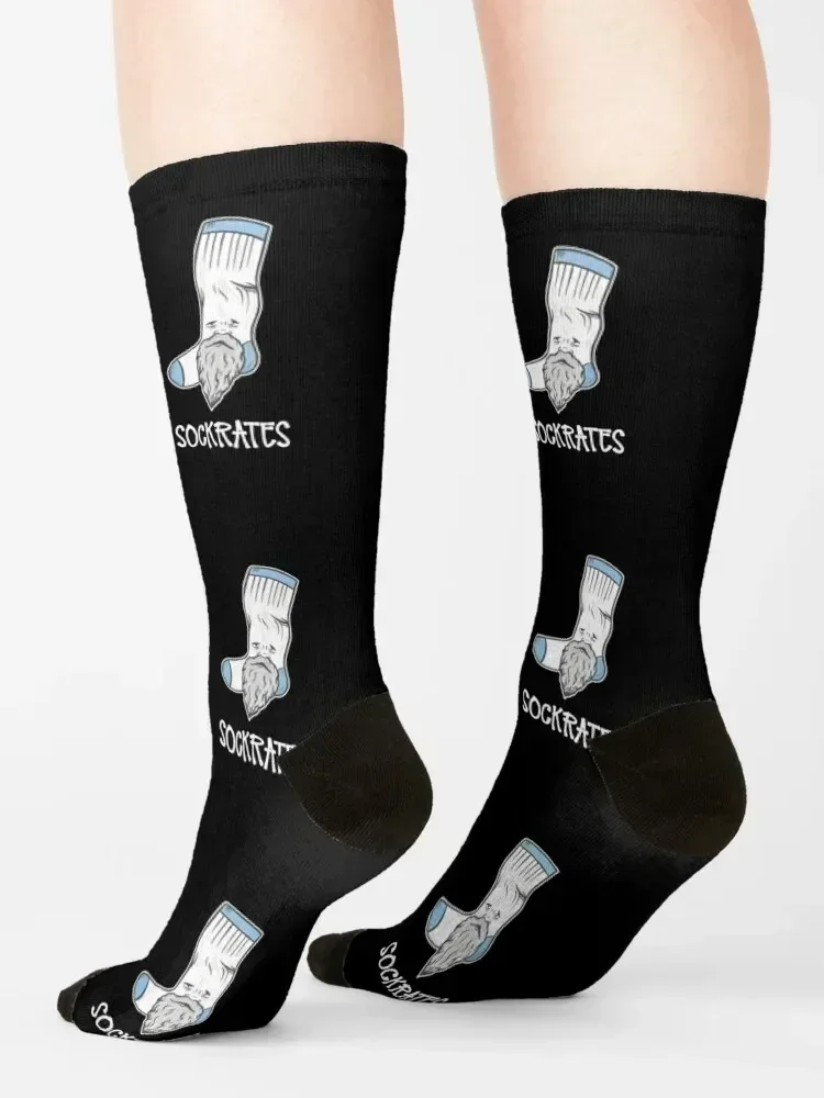 Sockrates - Socrates as a Sock Pun Socks happy hiking fashionable Soccer Male Socks Women's