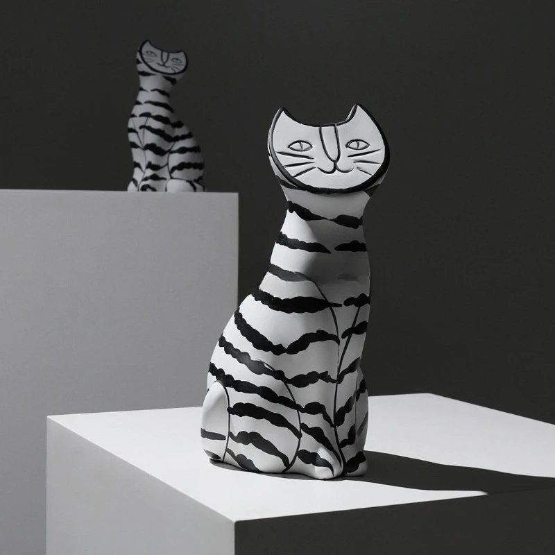 

Современные расписанные вручную фигурки в скандинавском минималистичном стиле, мультяшный дизайн, декоративные поделки, маленький декоративный аксессуар YS40CC