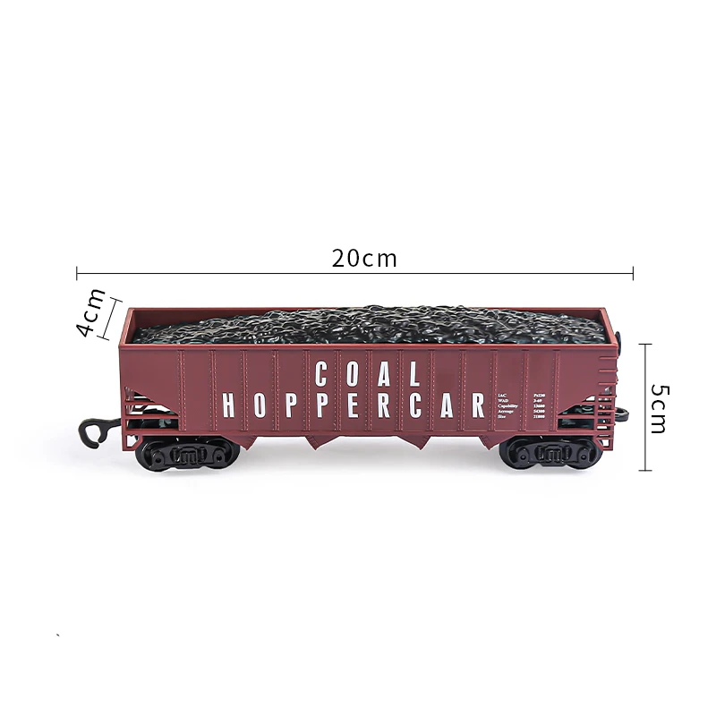 

3Pcs ABS Plastic Train Carriage Model Kit Simulation Coal Car Miniature Transport Vehicle for Diorama Railway Scene Layout