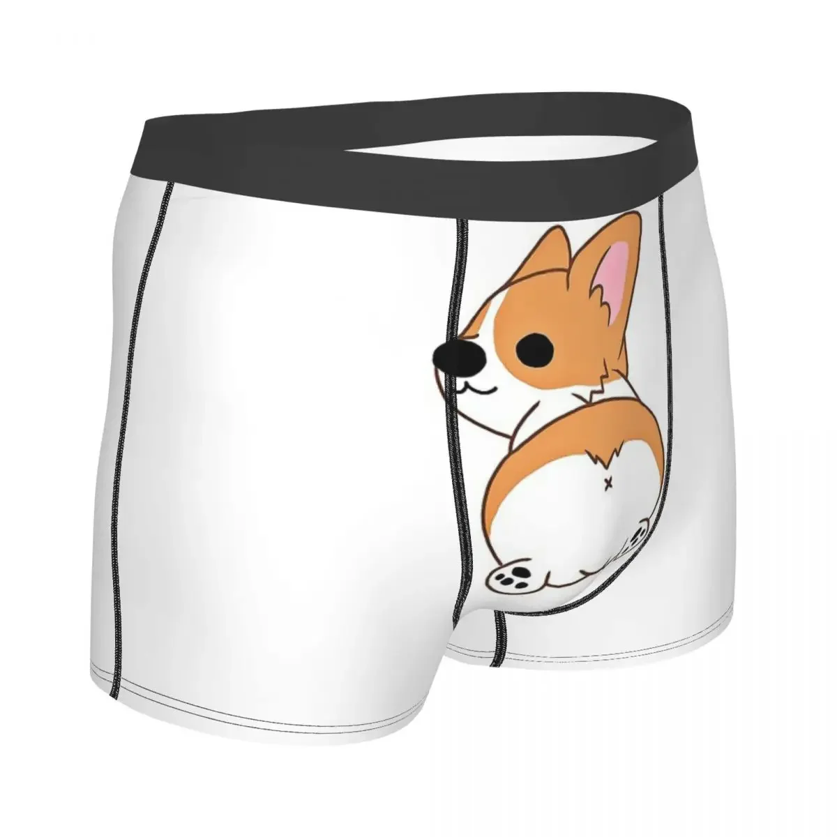 The Booty Corgi mutande mutandine di cotone intimo da uomo stampa pantaloncini Boxer slip