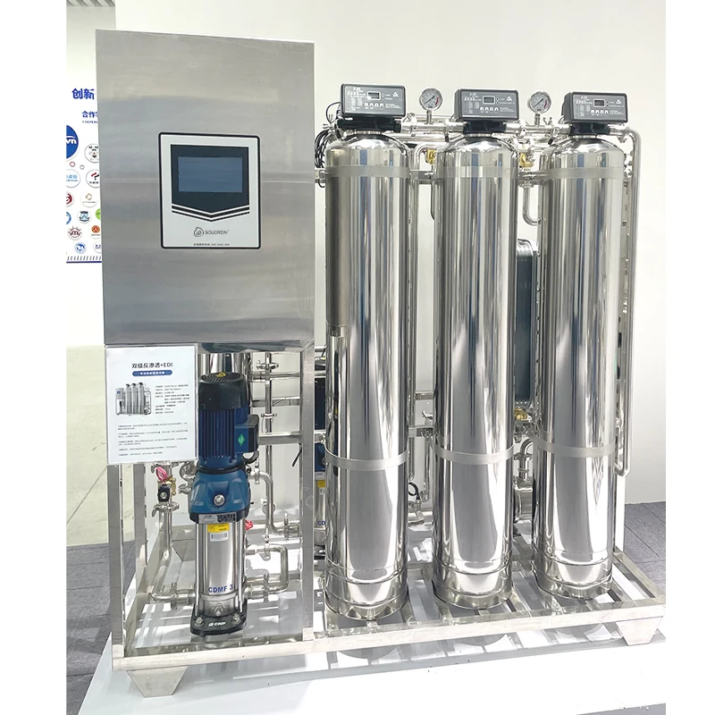 

CAMAZ 0.0001 UM 200GPD 0.25T/H Dual Stage Reverse Osmosis+EDI RO Water Machine Factory Direct for Household Use
