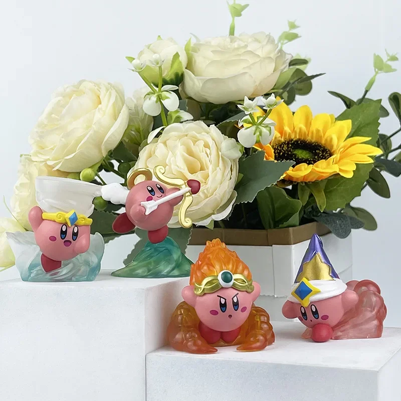 Kawaii Kirby model figurki Anime rysunek hurtownia Kirby Mini kolekcja lalek ozdoba na biurko uroczy prezent dla lalki