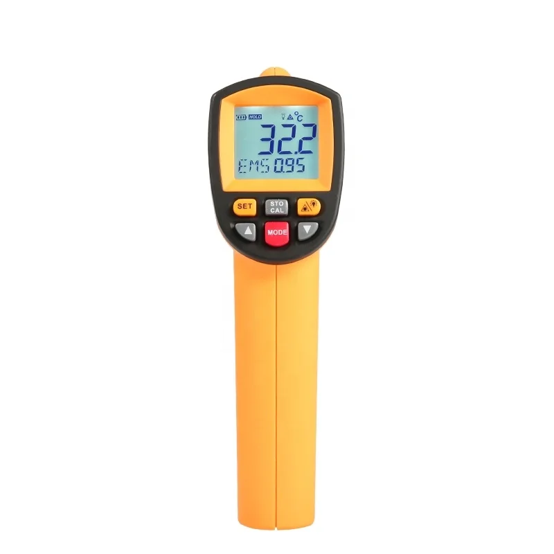 non contact sensor infrared thermometer with stainless steel probe type